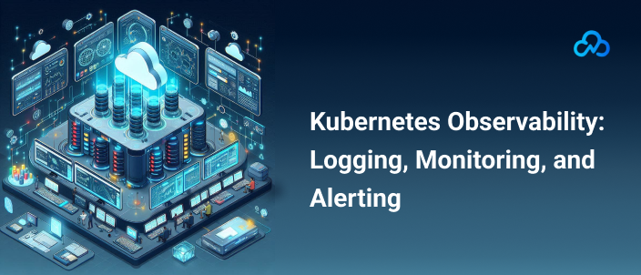 "Diagram of logging tools for Kubernetes observability."