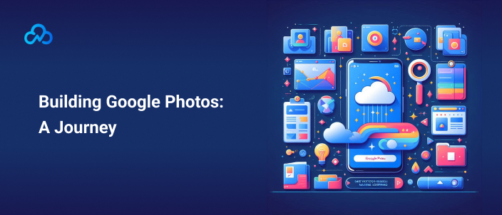 The image represents the evolution of photo management technology and the impact of AI-driven solutions.