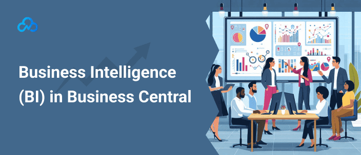 Business Central dashboard displaying data visualization and analytics insights
