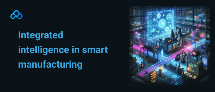 AI-powered smart manufacturing process with IoT integration.