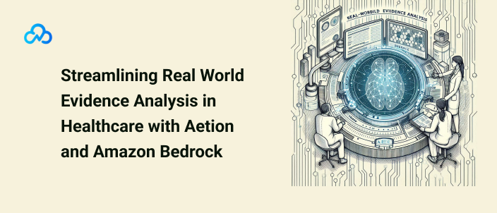 Diagram of Measures Assistant workflow powered by Amazon Bedrock in healthcare analytics.