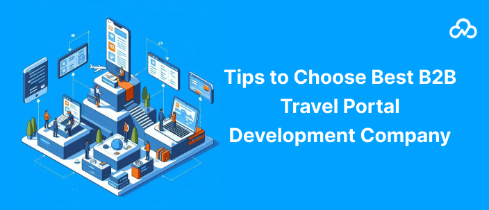 Business team discussing B2B travel portal features on laptop
