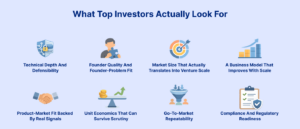 What top investors actually look for