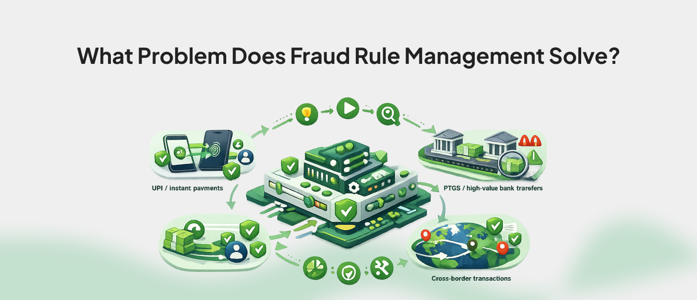 Fraud rule management for banks and fintechs across UPI, instant payments, P2P transfers, and cross-border transactions
