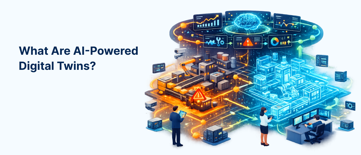 AI-powered digital twin of an industrial facility using real-time data, AI analytics and virtual system modeling